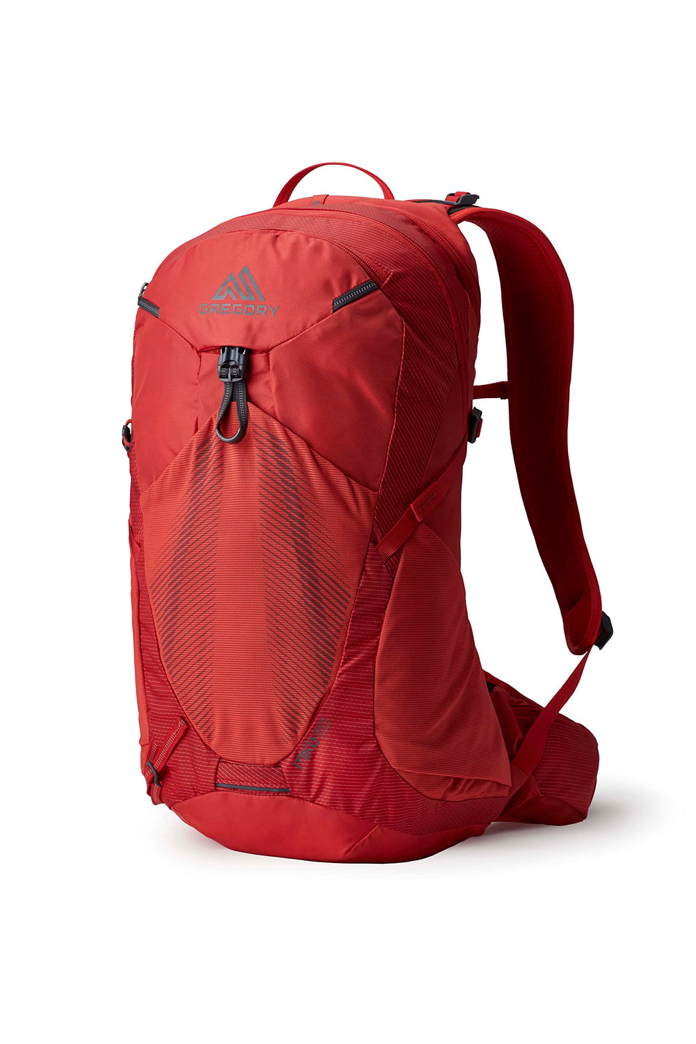 Gregory Miko 20L front view shows breathable fabric and 20L capacity for day hikes
