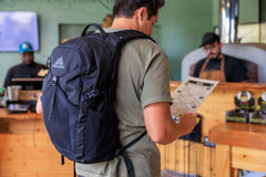 Gregory Nano 20L Plus extended-strap-fit demonstrates longer straps for plus sizes