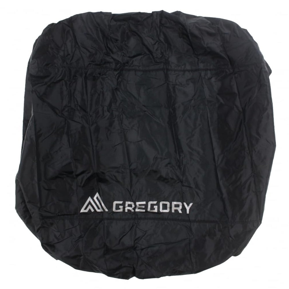Gregory raincover front view in obsidian highlights waterproof protection for your pack.