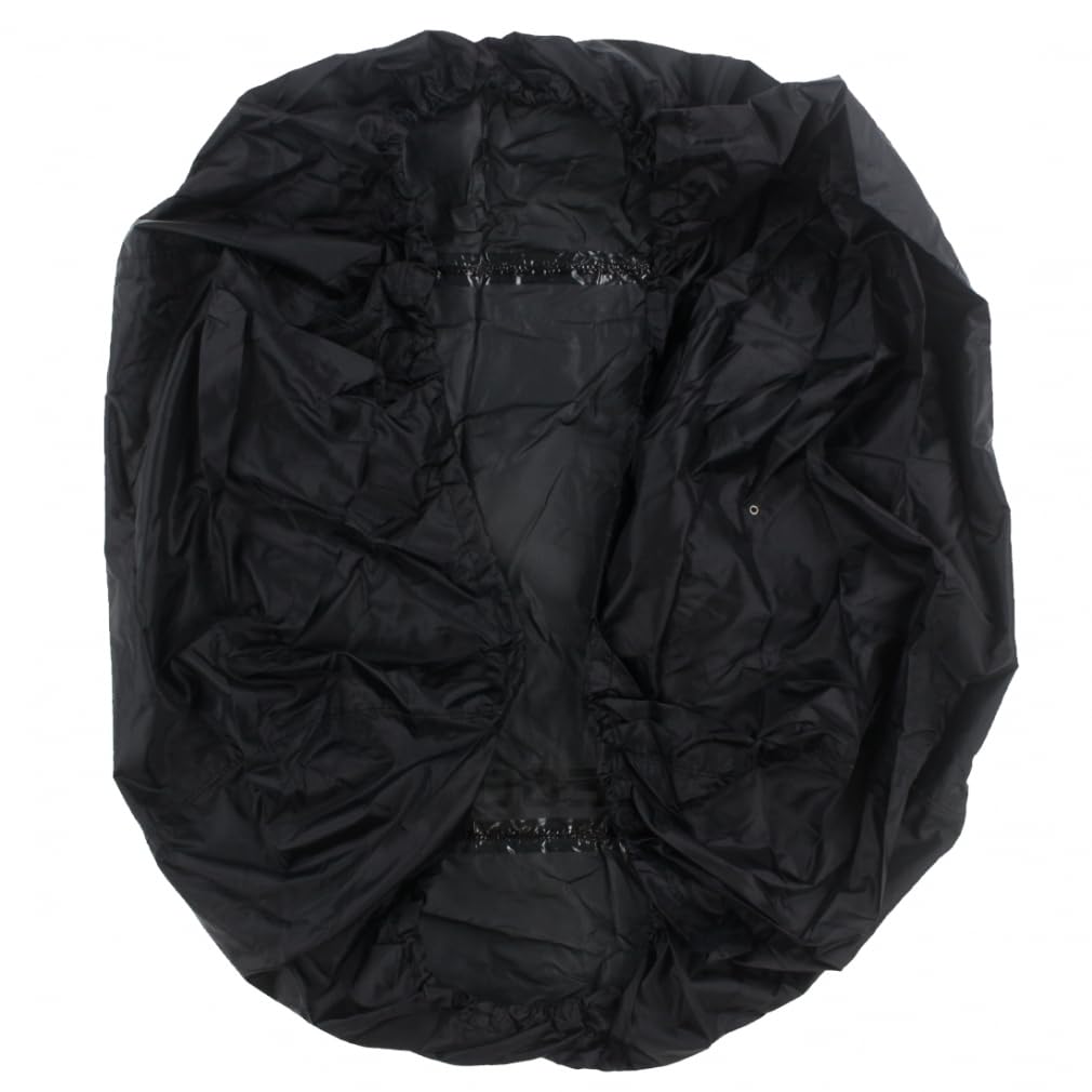 Gregory raincover side view shows snug fit to shield gear on rugged trails.
