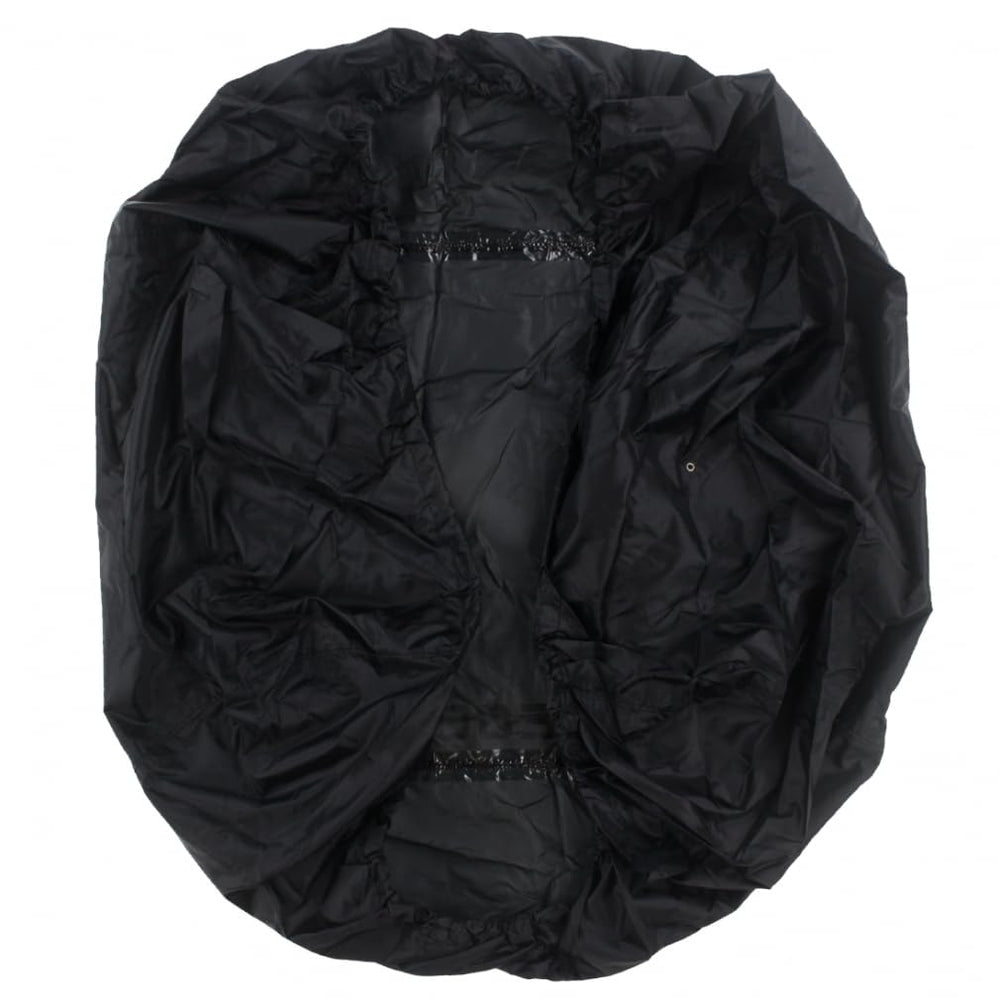 Gregory raincover side view shows snug fit to shield gear on rugged trails.