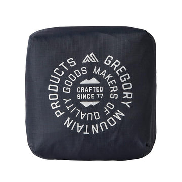 Gregory raincover showing waterproof seam-taped construction for reliable rain protection.