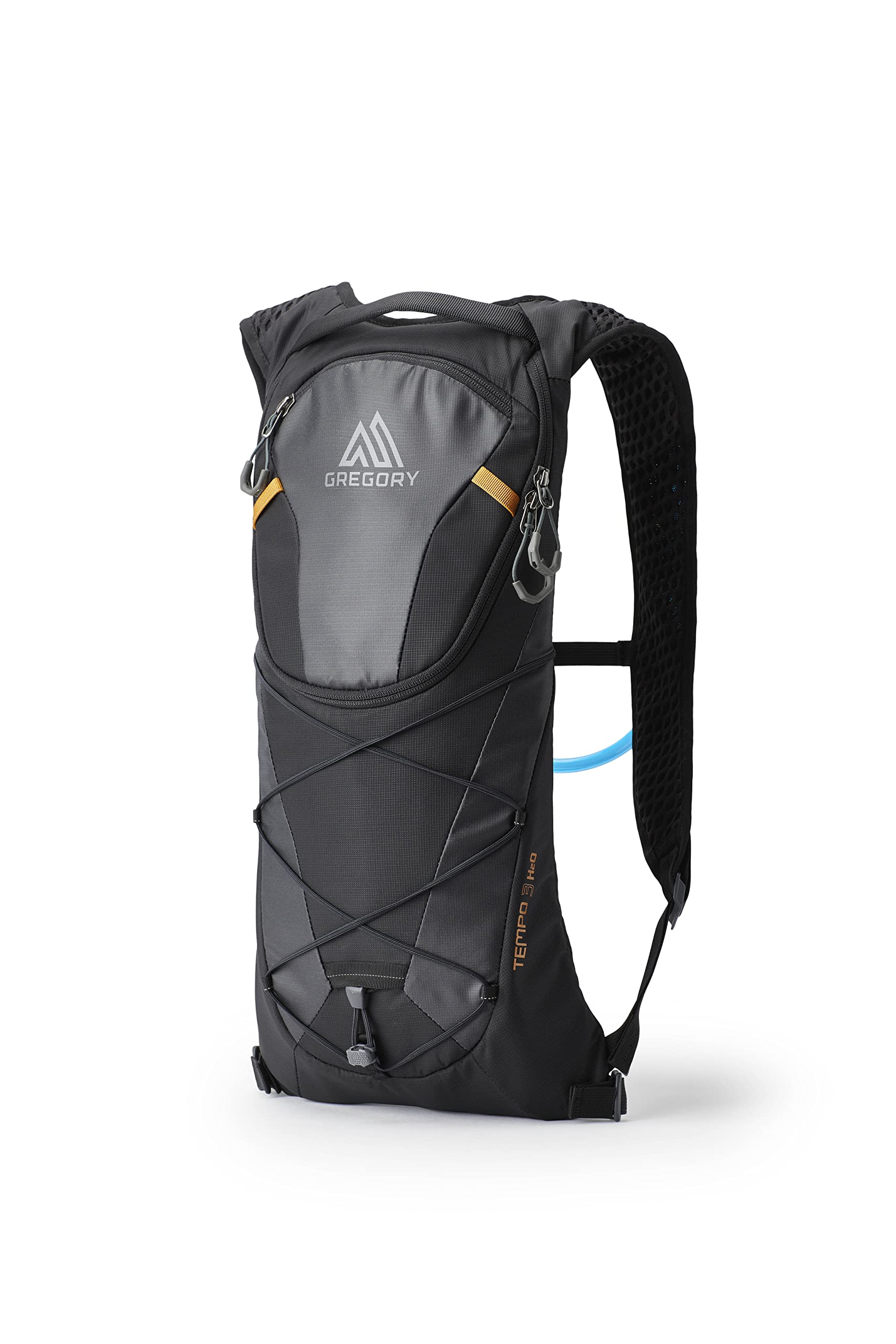 Gregory Tempo 3L H2O backpack front view with hydration-ready design for on-the-go use