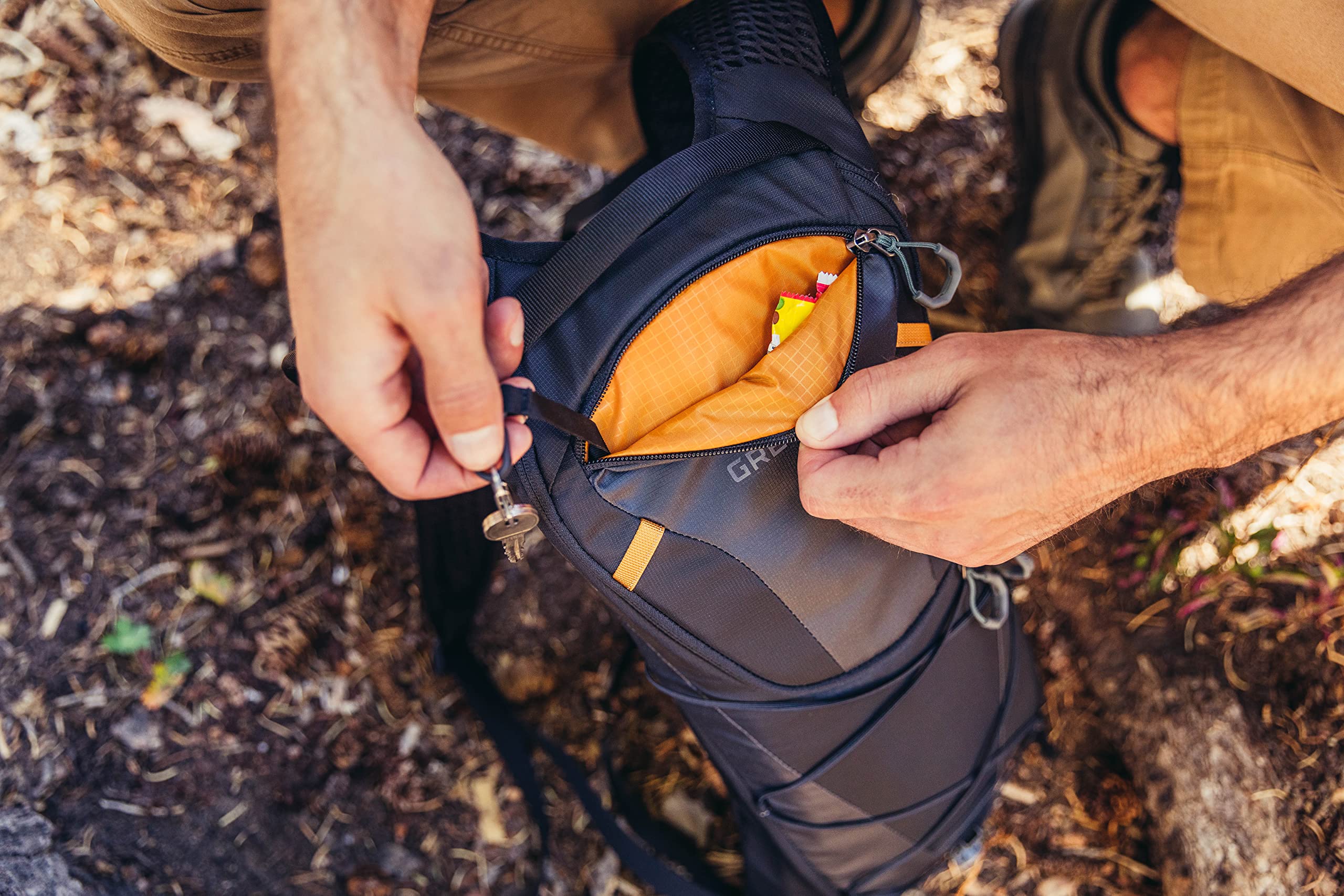 Gregory Tempo 3L H2O removable hipbelt stabilizer for flexible fit
