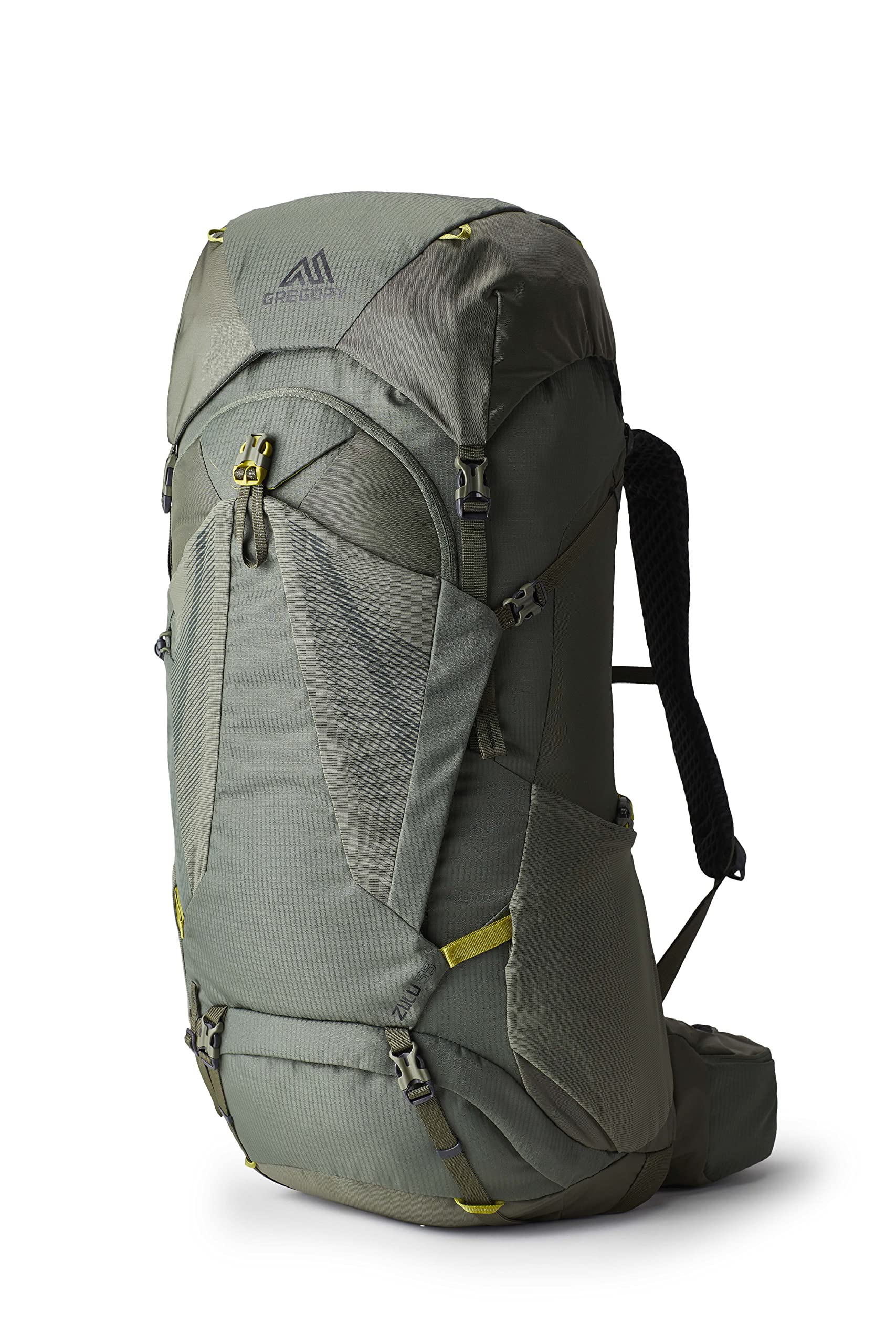 Gregory Zulu 55L backpack front view ideal for multi-day trips