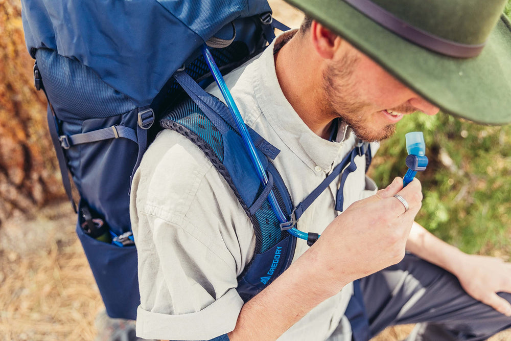 Gregory Zulu 55L top-access pocket for quick layer stowage