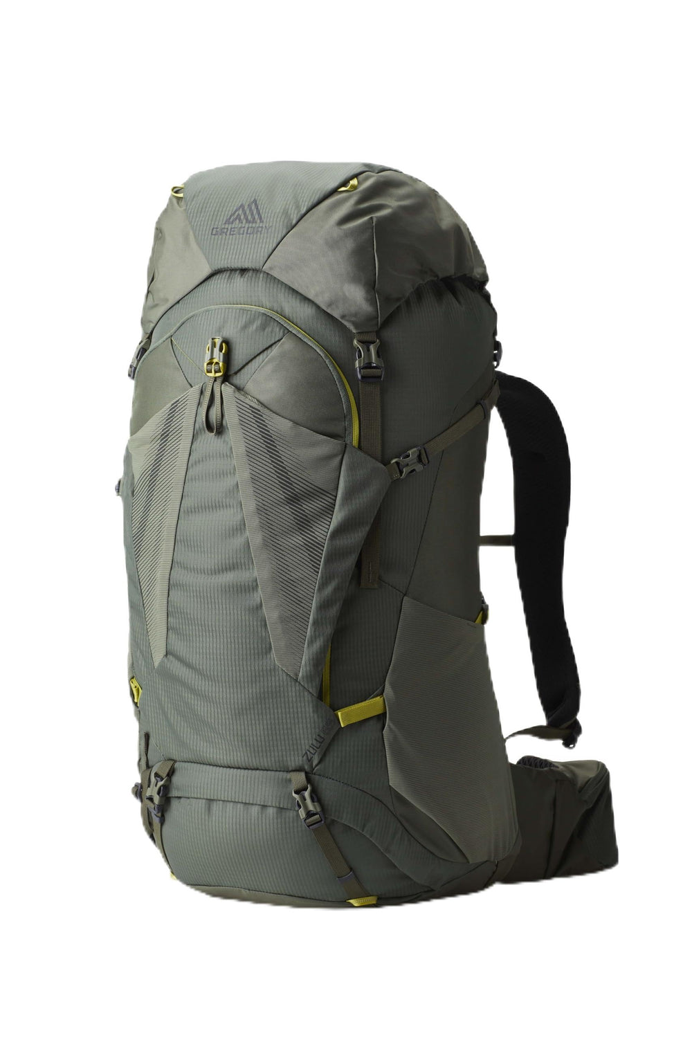 Gregory Zulu 65L Plus Front View showing FreeFloat hipbelt on trail