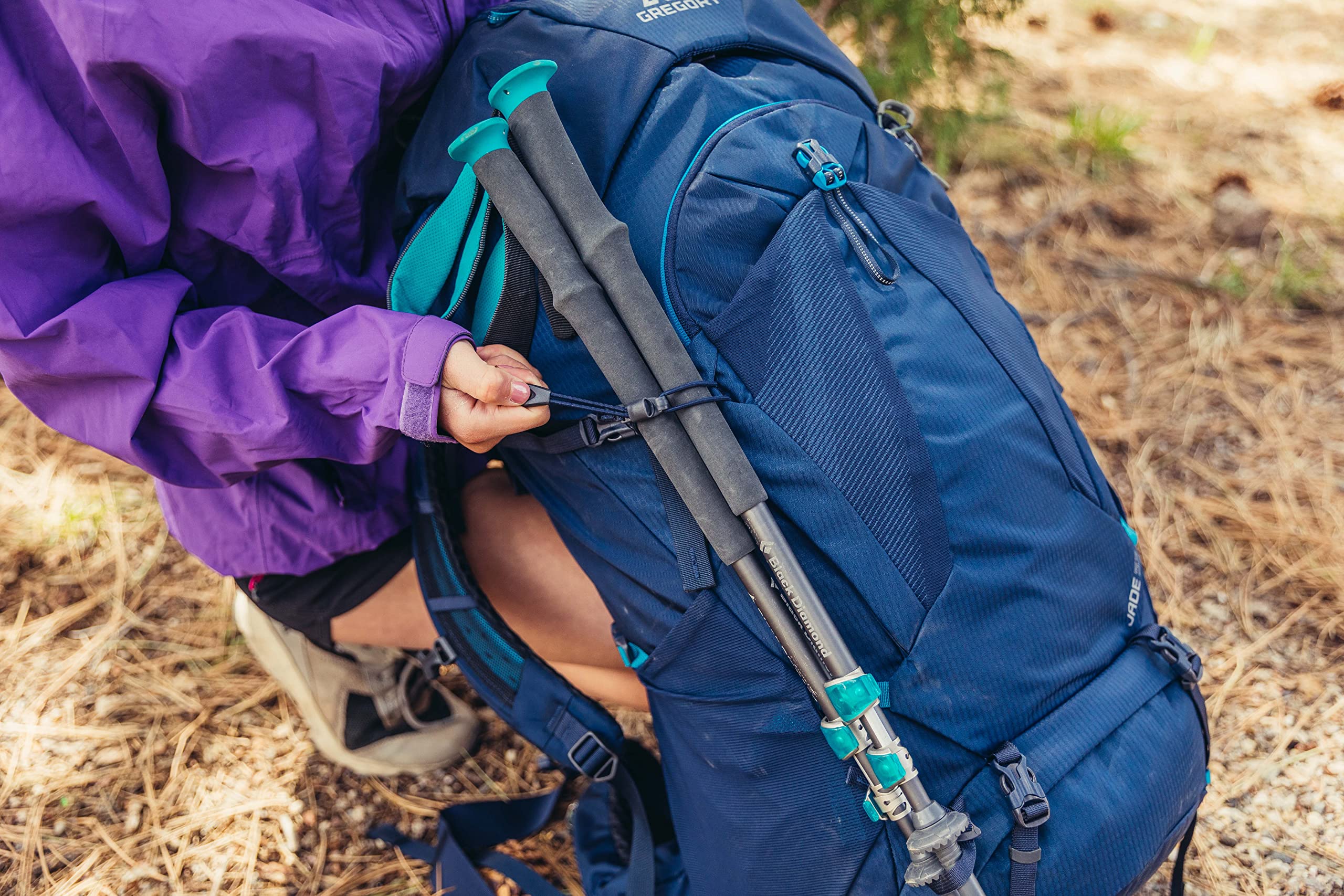Gregory Jade 53L Lifespan foam harness offers durable all-day comfort