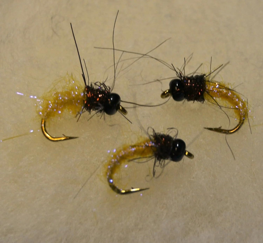 Grey Ice Caddis flies included in the selection