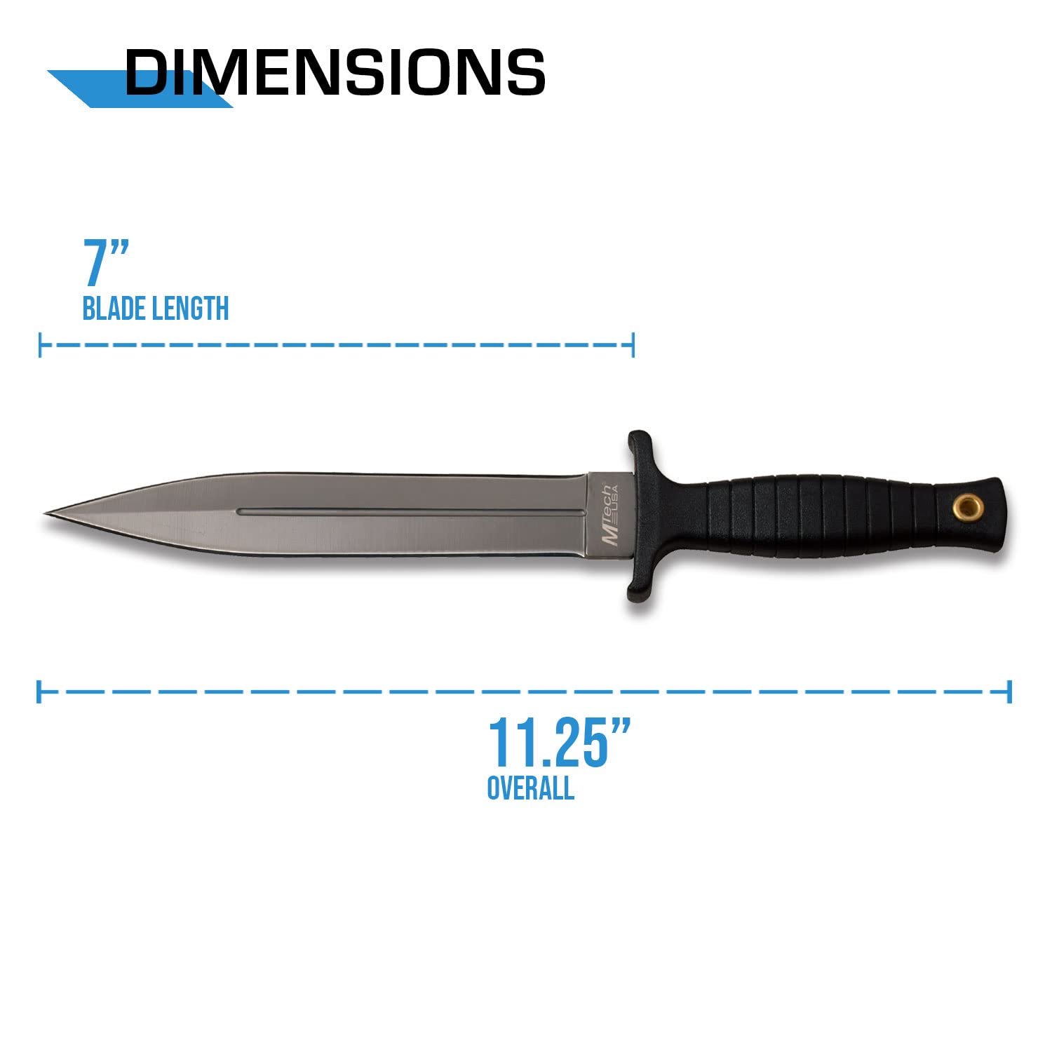 Close-up of grey TiNite coated stainless steel blade