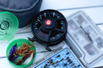 Greys Fin 3/4wt reel demonstrating line control during casts