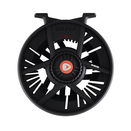 Greys Fin 7/8 reel large-arbor spool enables fast line retrieve on the water