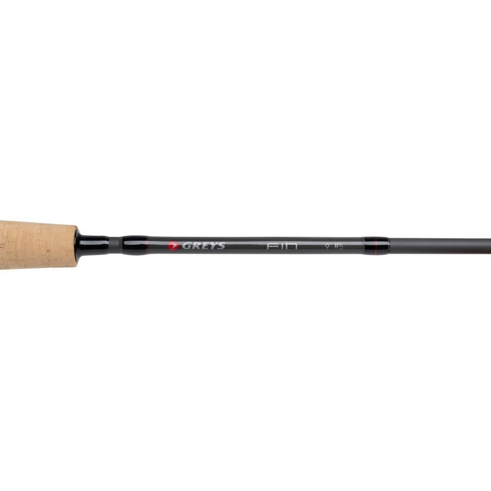 Greys Fin wooden reel seat on select sizes for classic style and comfort