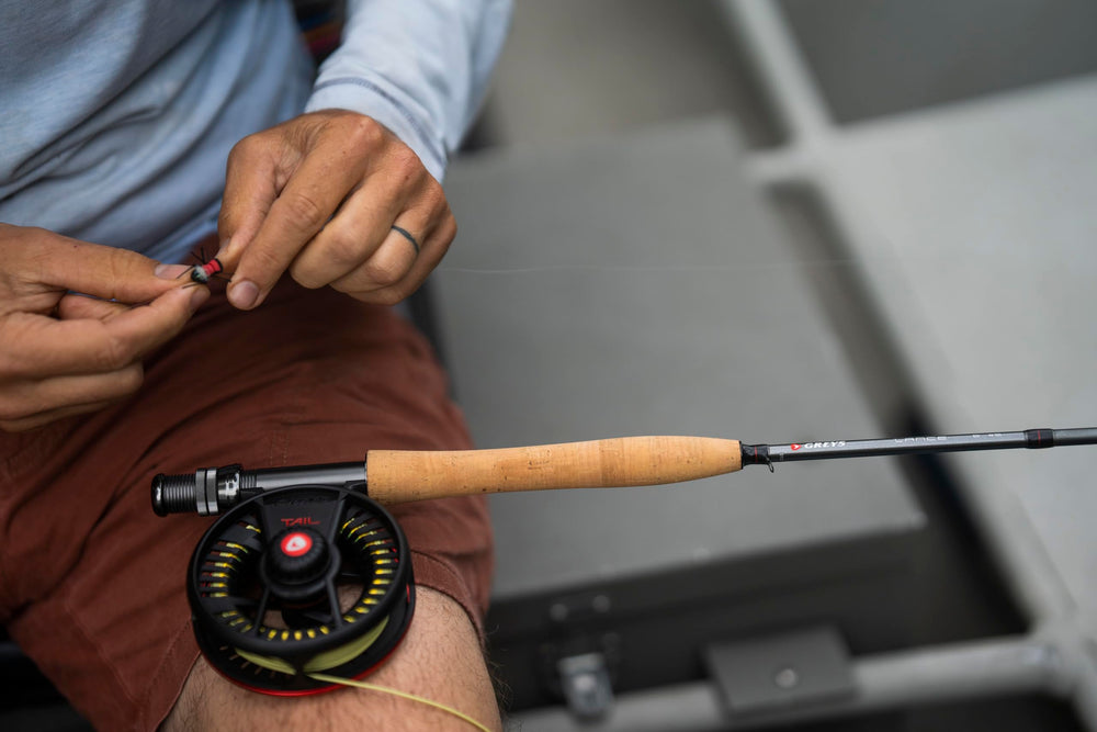 Greys Lance red thread tip wrap helps spot subtle takes quickly