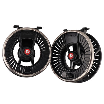 Greys Tail AW large arbor spool enables rapid line retrieval.