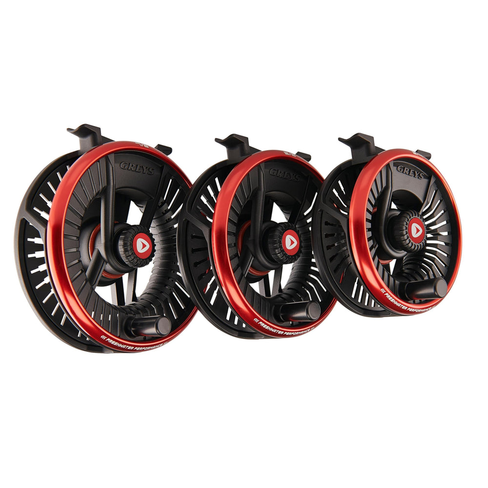 Greys Tail palm rim provides precise drag adjustments on water.