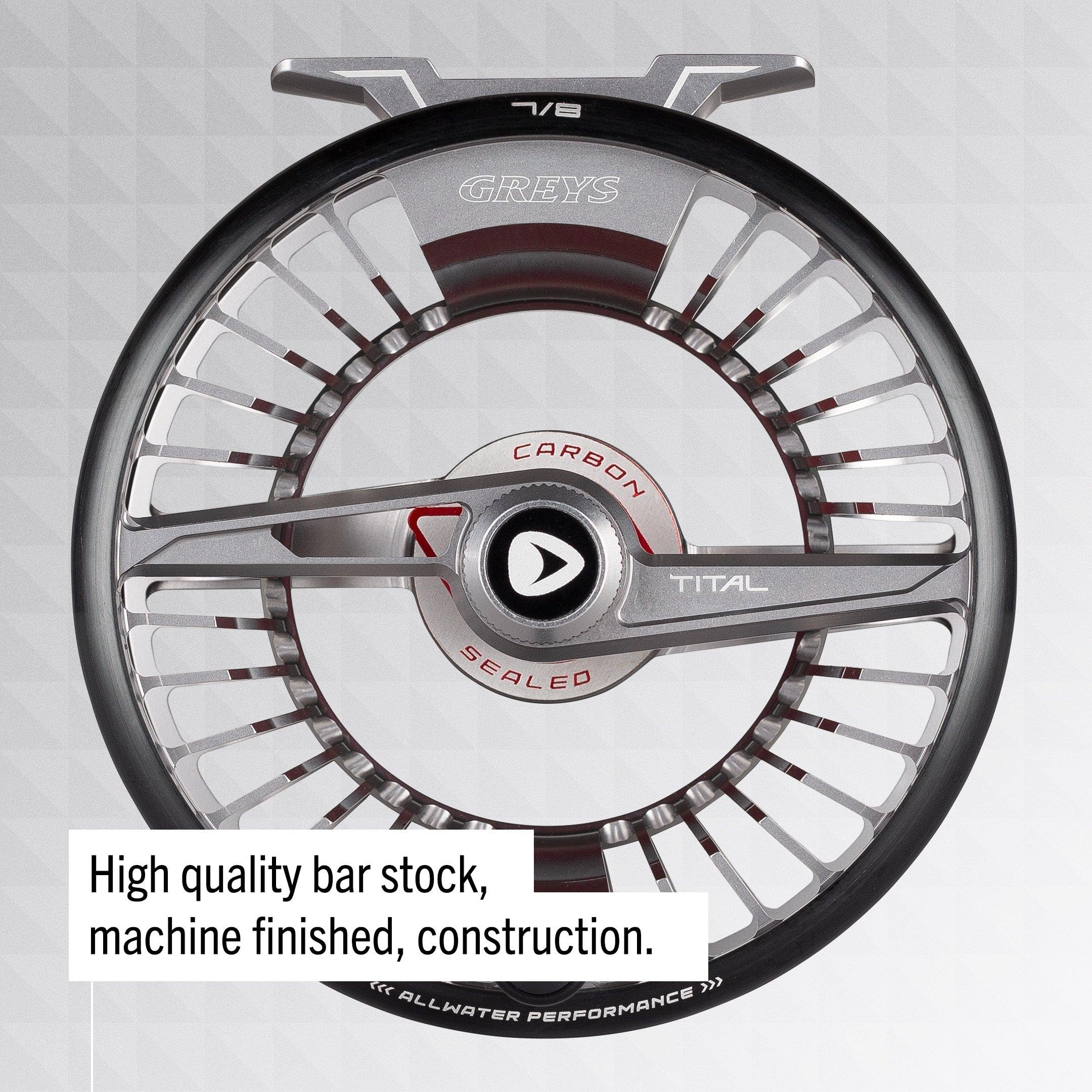 Greys TITAL finish detail showcases precision machining and premium surface