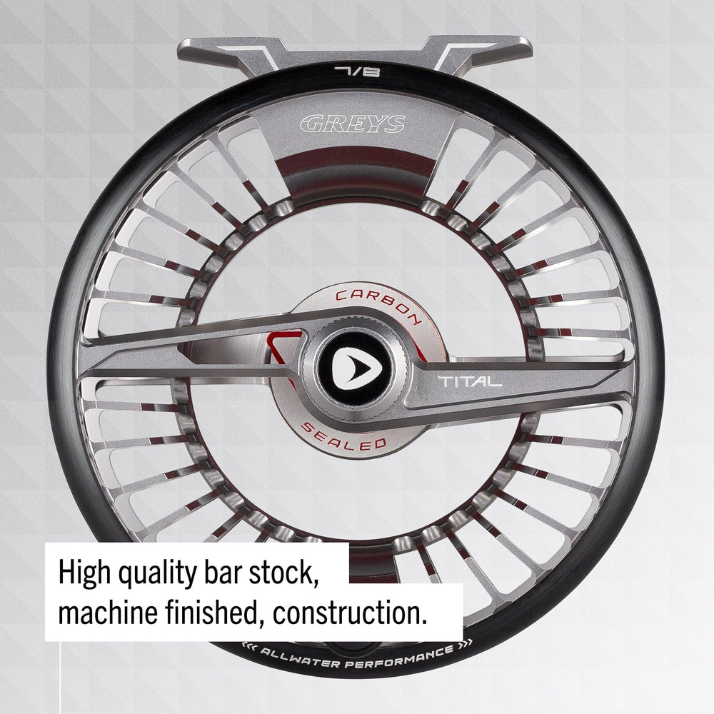 Greys TITAL finish detail showcases precision machining and premium surface