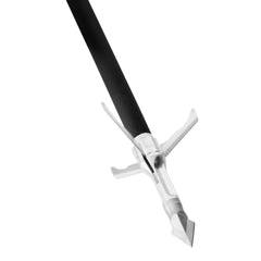 Grim Reaper 1873 X-Bow broadhead assembly with durable 3-blade design for clean penetration.