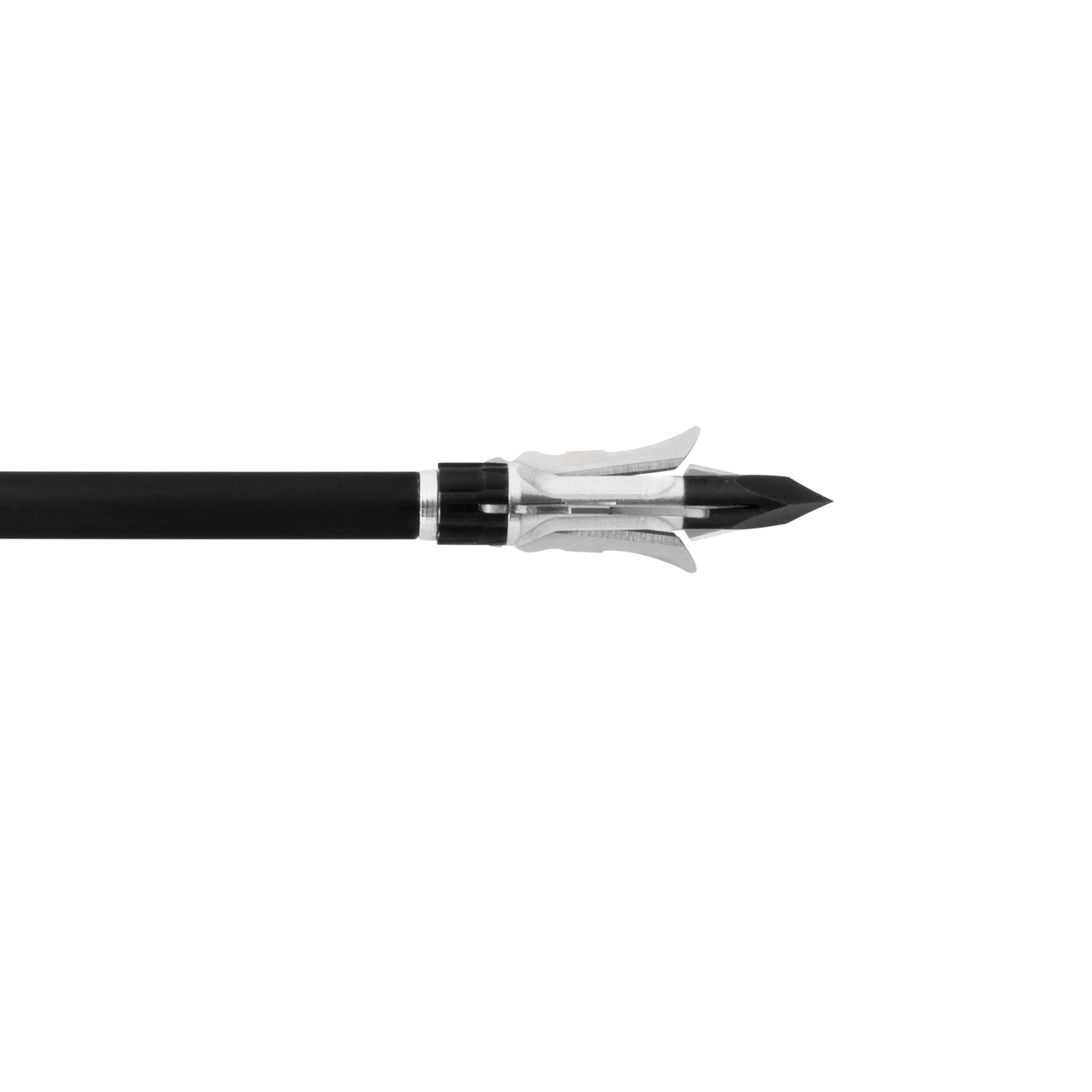 Grim Reaper Razortip in-flight shot shows 1-3/8 inch cut potential for big-game targets.