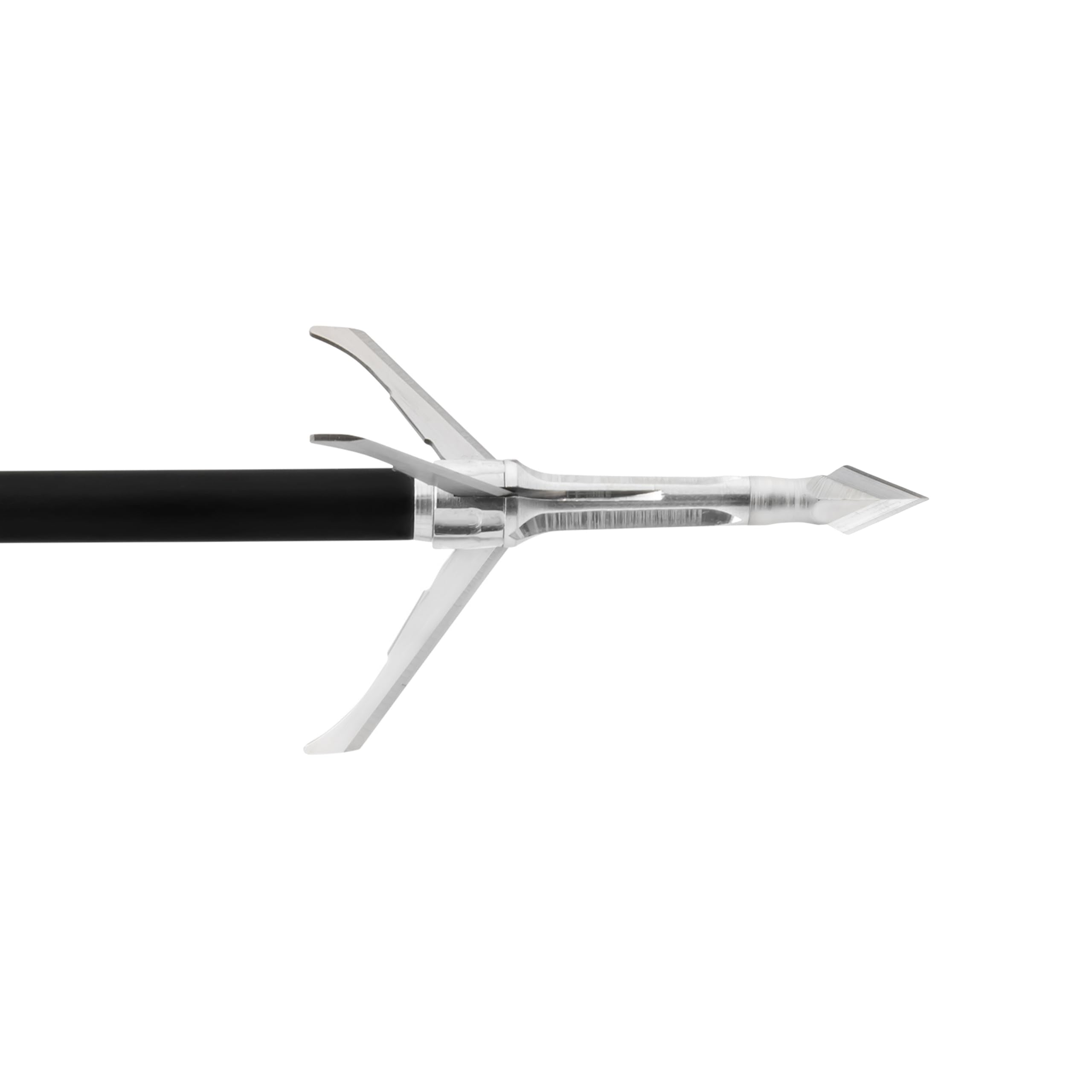 Grim Reaper Razorcut SS stainless blades close-up, highlighting sharpness and reliability for tough hunting conditions.