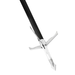 Grim Reaper Broadheads Razorcut SS Whitetail Special 2in cut close-up, showcasing wide wound channel potential.