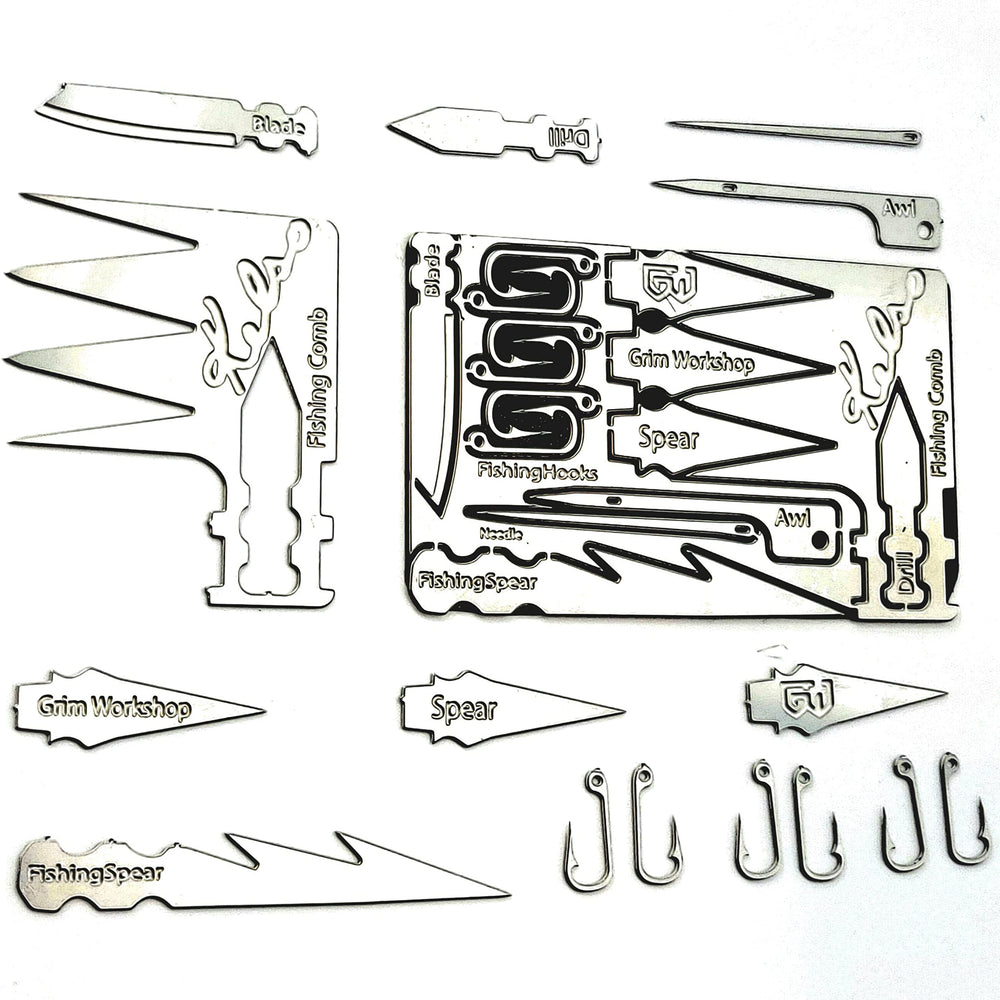 Back view of Kelso card with ready-to-use tools.