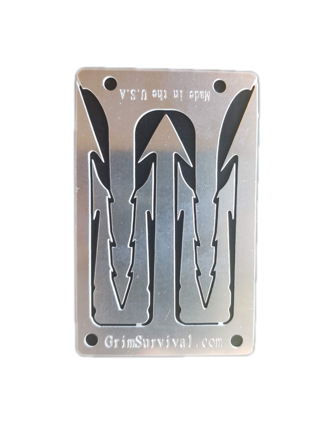 Grim Workshop Frog Gig Card assembled, compact survival tool for quick frog or fish gigs.