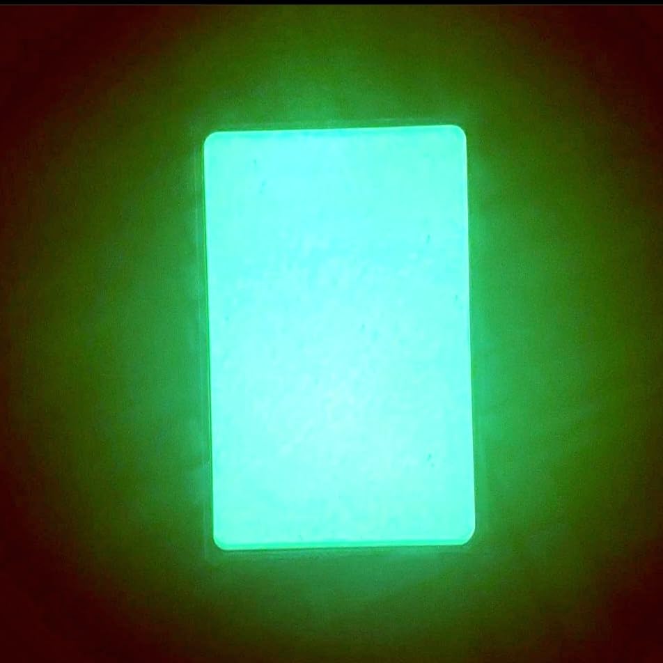 Grim Workshop glow card in use as an emergency signal light.