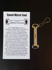 Grim Workshop micro spool size comparison demonstrates pocket-friendly form factor