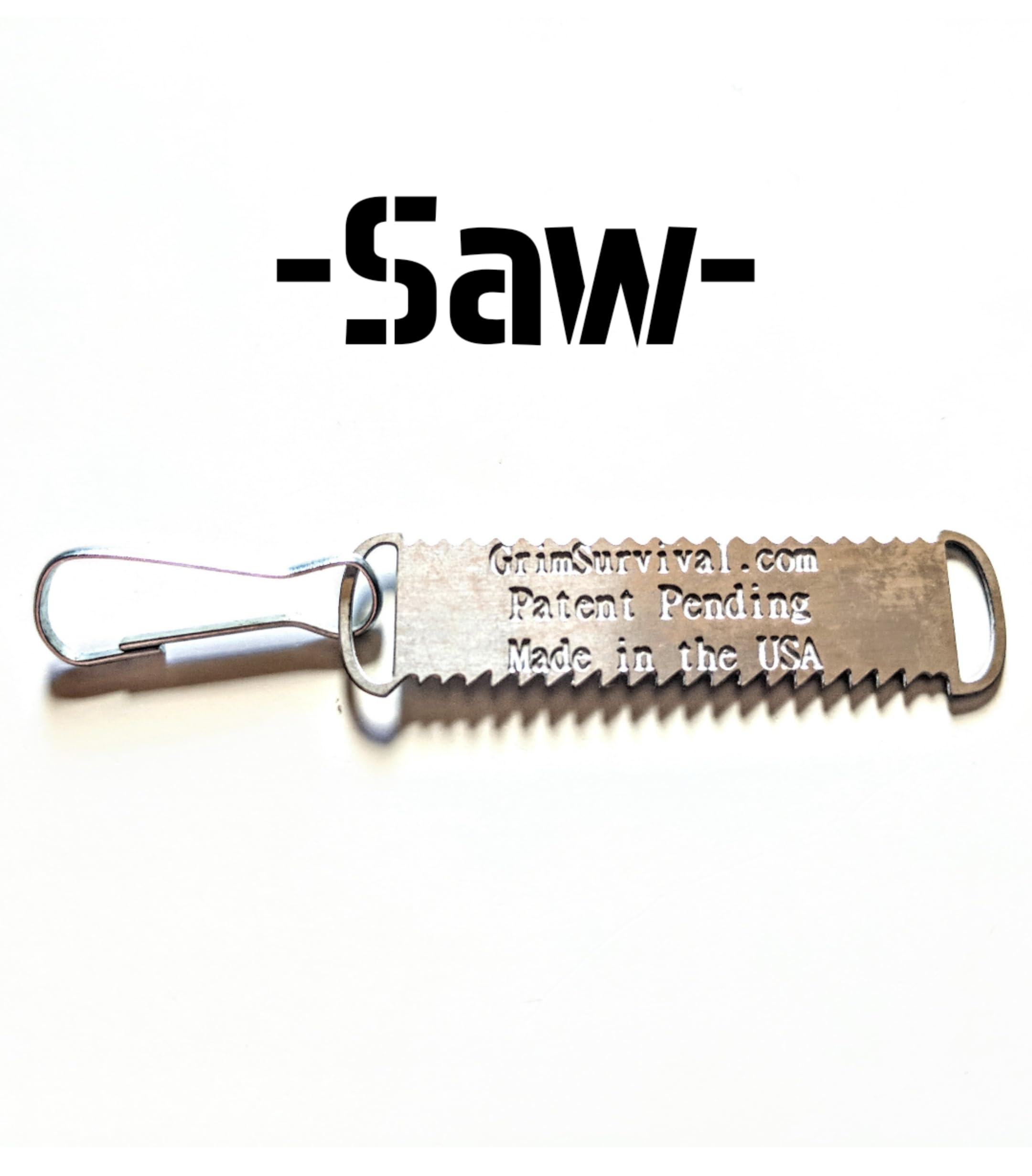 Grim Workshop necklace option lets you wear a compact saw.