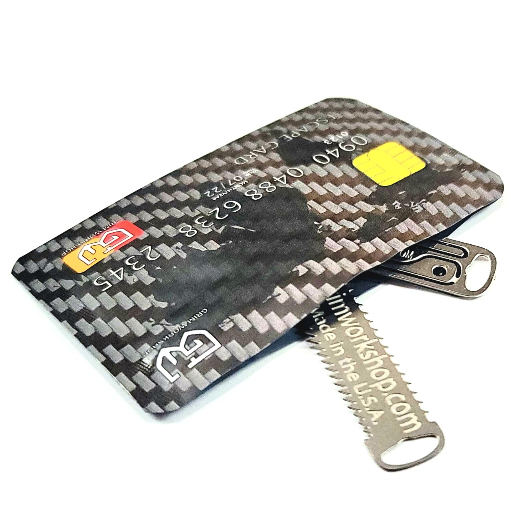 Grim Workshop USA-made micro tool in hardened stainless steel for durability.