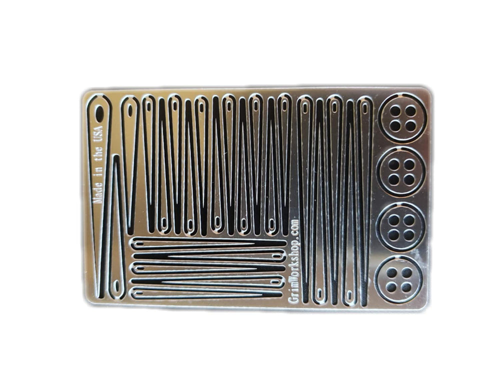 Grim Workshop Sewing Card wallet-fit compact mending tool for on-the-go repairs