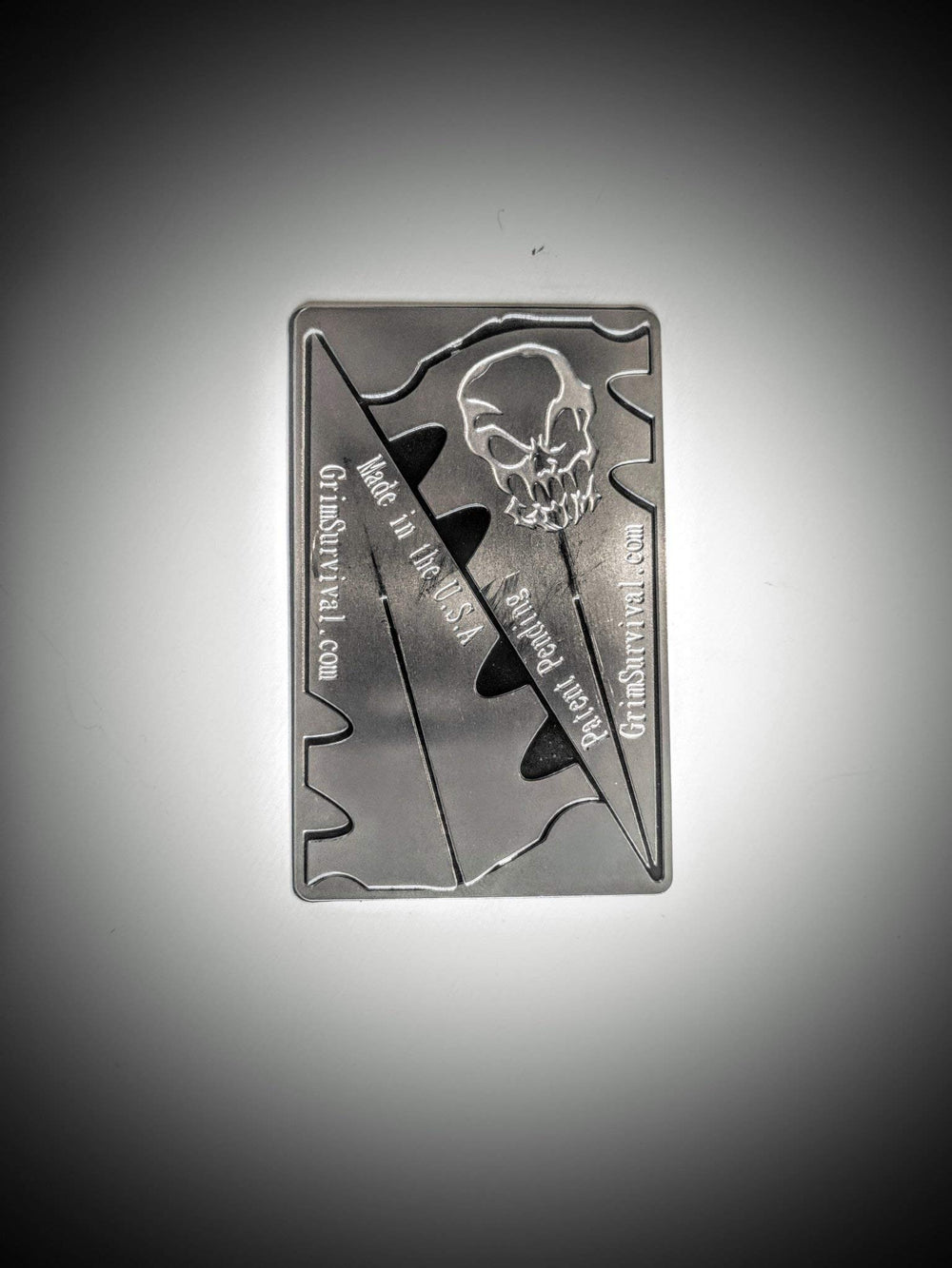 Grim Workshop Stainless steel Survival Tool emphasizes durability and corrosion resistance
