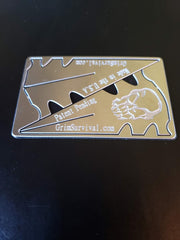 Grim Workshop Wallet-ready Survival Card fits in pocket for quick access