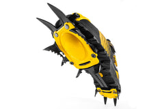 Grivel Air Tech Antibott anti-balling plates reduce snow buildup for traction.