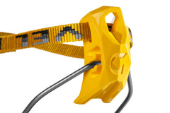 Grivel Air Tech heel lever-lock enables quick tightening on alpine routes.