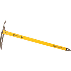 Grivel G1 ice axe head with ergonomic grip for stable walking and self-arrest.