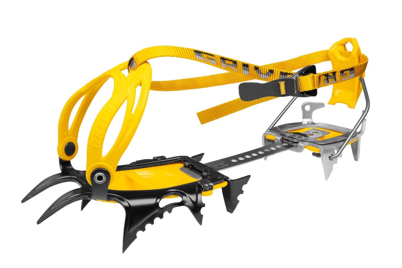 Grivel GV-RAATHNMEF front view with lightweight aluminum heel for efficient ascent.
