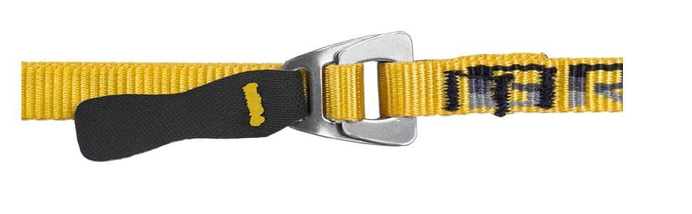 Grivel GV-RAATHNMEF heel-binding closeup with plastic toe harness and strap loops.