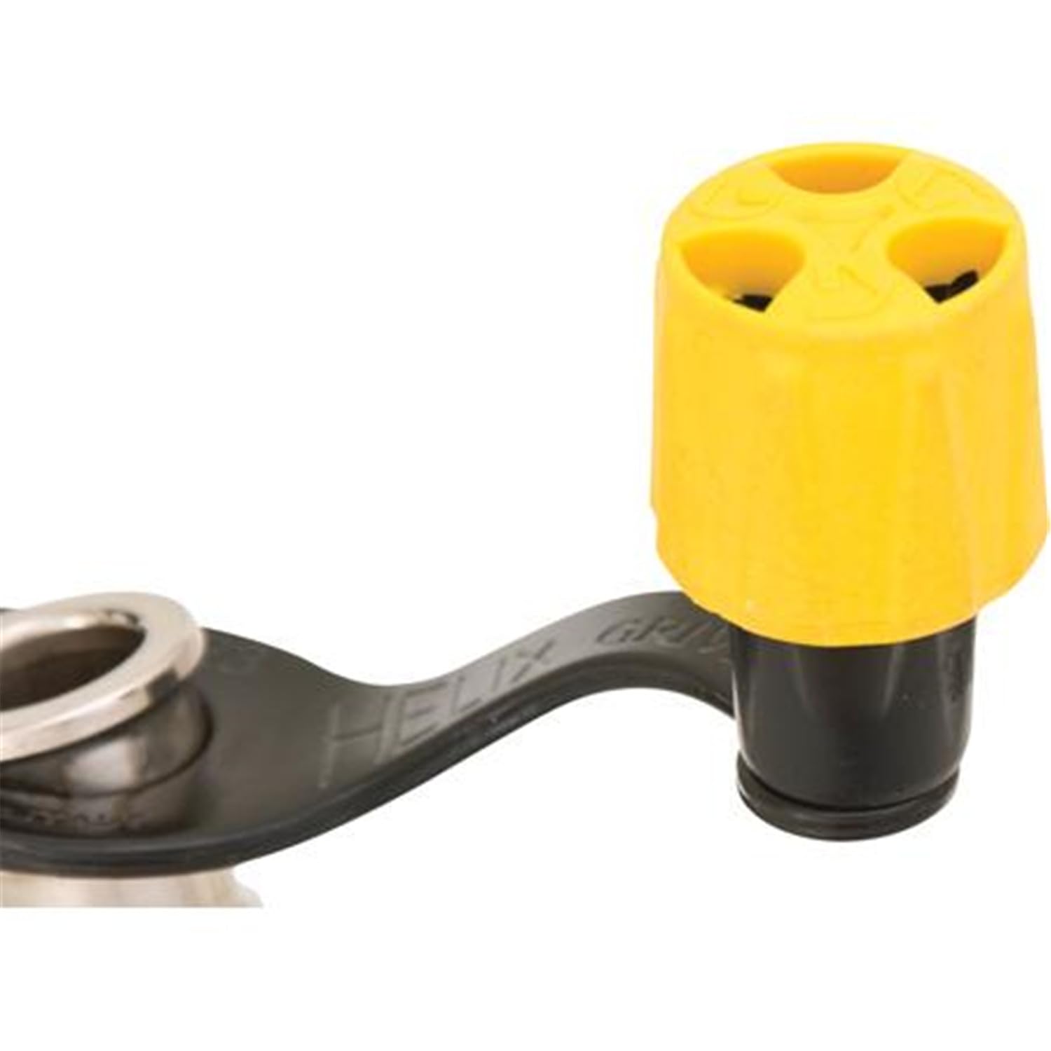 Grivel Helix Ice Screw Long on rack demonstrates quick access between pitches