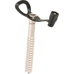 Grivel Helix Ice Screw Long handle close-up shows stable grip in gloves