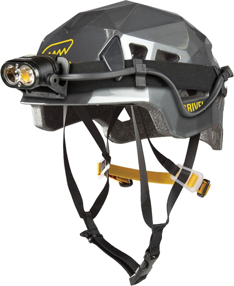 Grivel Stealth Titanium helmet headlamp clips for hands-free lighting