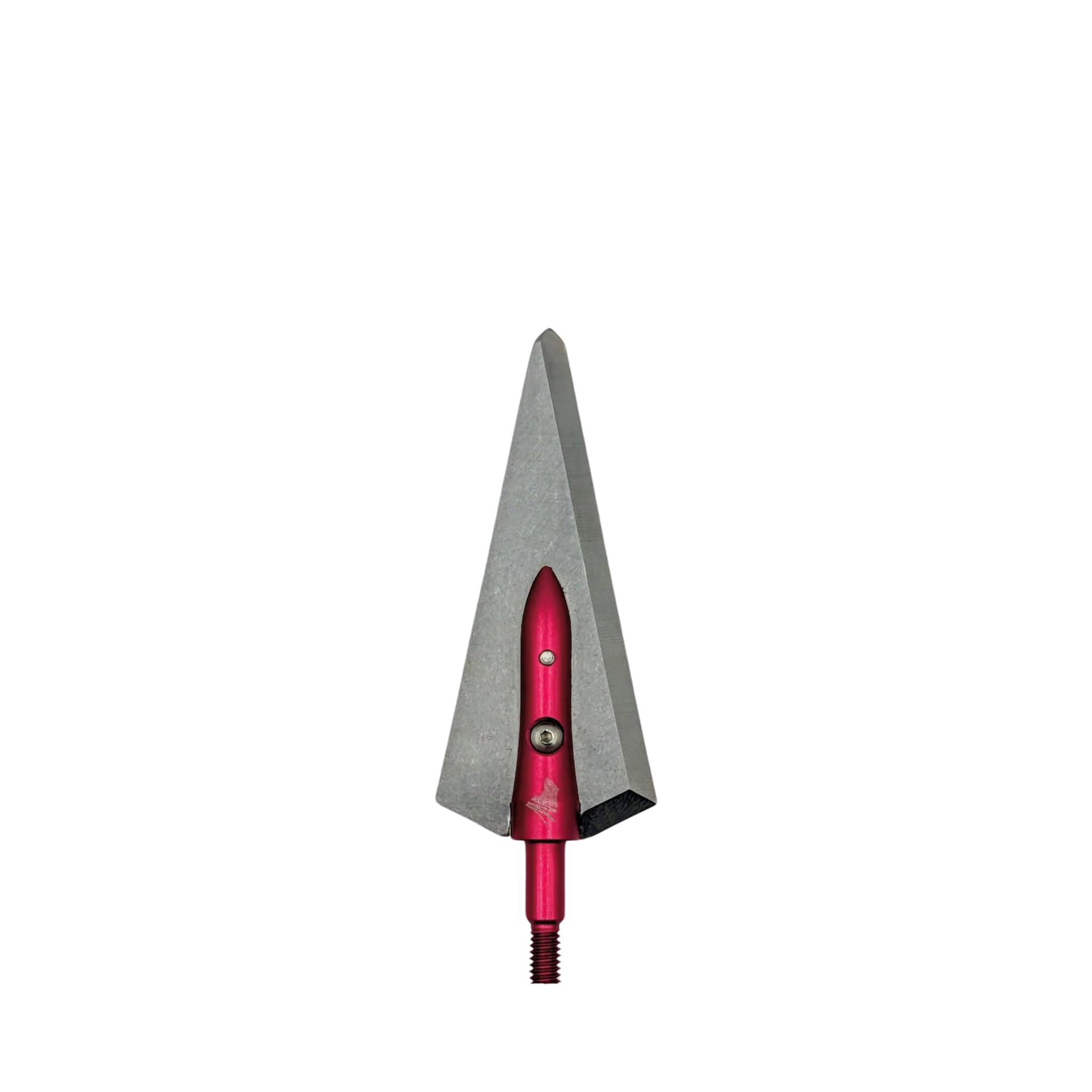 GRIZZLYSTIK Overkill Samurai broadhead razor-edge close-up for precise field use.