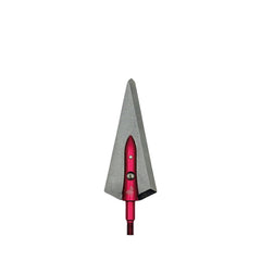 GRIZZLYSTIK Overkill Samurai broadhead razor-edge close-up for precise field use.