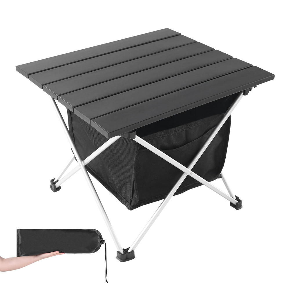 Grope portable folding camping table top, sturdy aluminum surface for rugged outdoor meals