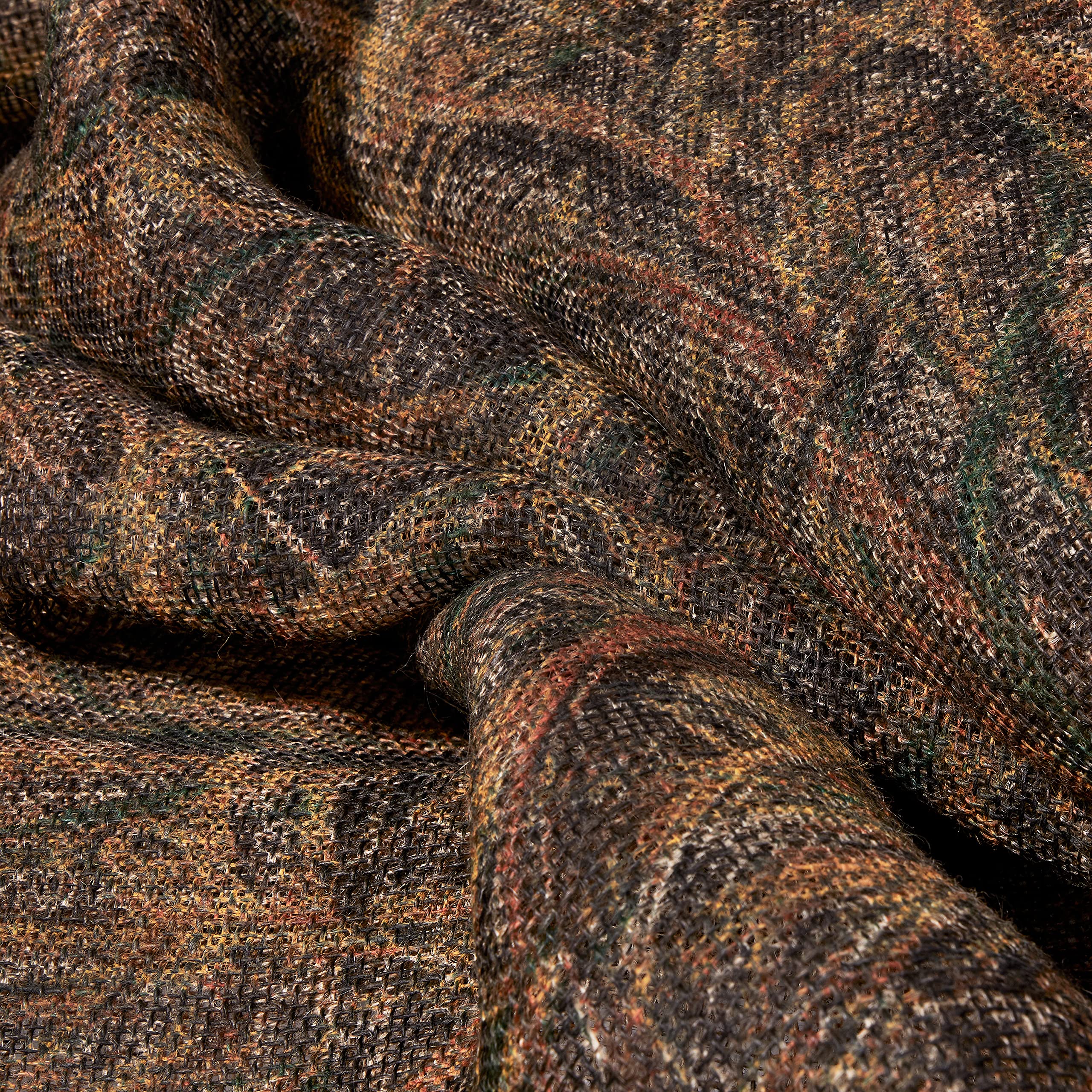 Breathable, noiseless camouflage fabric for deer and waterfowl hunting.
