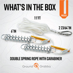 GroundGrabba carabiner 2-23-64in ensures secure quick-release access.