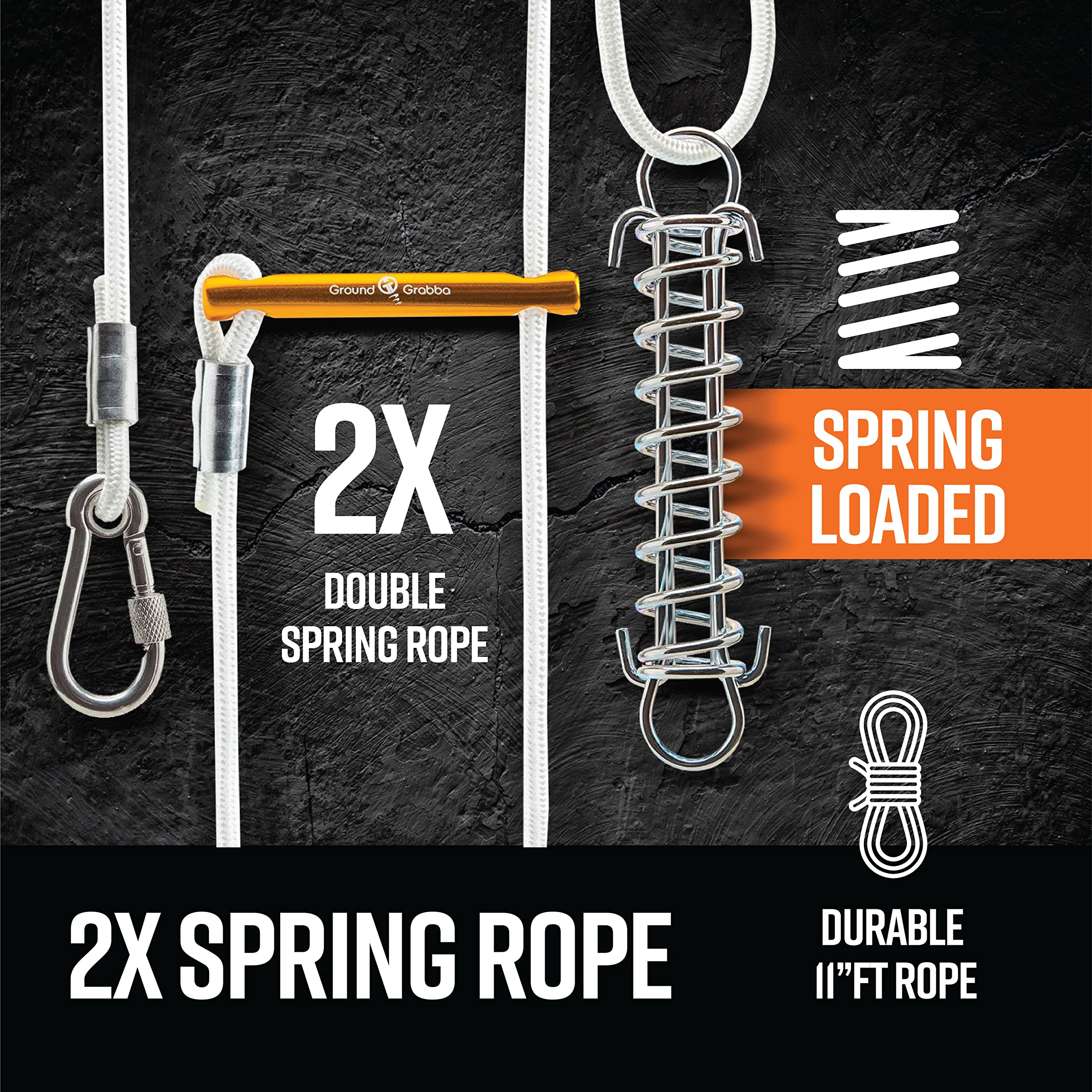 GroundGrabba polyester rope 5mm thickness for durable, everyday use.