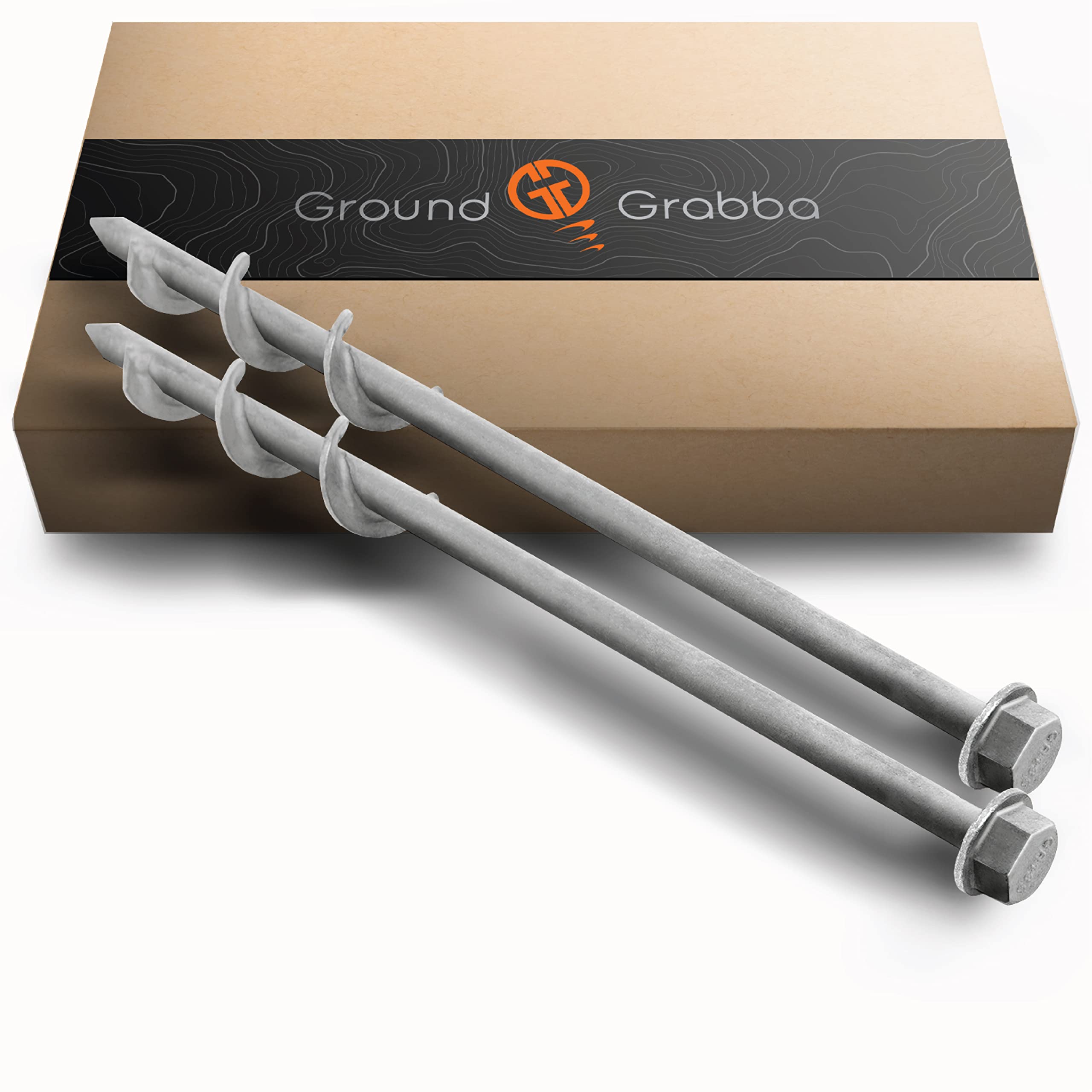 GROUNDGRABBA Pro 1 stake secured in sand for quick anchoring